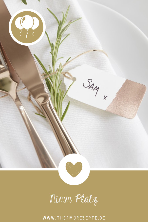 Platzkarten und Geschenkanhänger