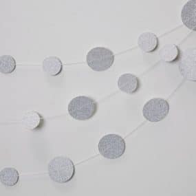Girlande Silberkreise